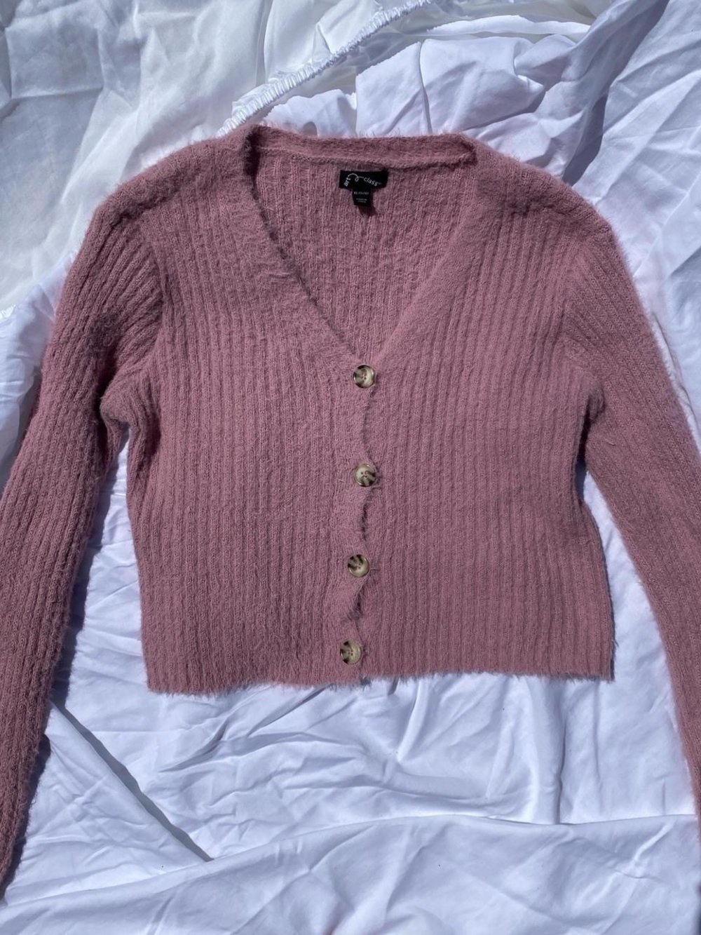Target Rose Pink V-Neck Button Cardigan